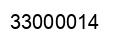 Number 33000014 black image