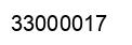 Number 33000017 black image