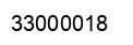 Number 33000018 black image