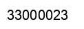 Number 33000023 black image