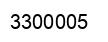 Número 3300005 imagen negro