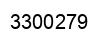 Number 3300279 black image