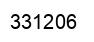 Number 331206 black image