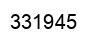 Number 331945 black image