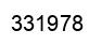 Number 331978 black image