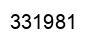 Number 331981 black image