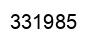Number 331985 black image