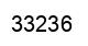 Number 33236 black image
