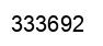 Number 333692 black image