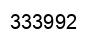 Number 333992 black image