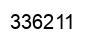 Number 336211 black image
