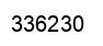 Number 336230 black image