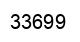Number 33699 black image