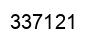 Number 337121 black image