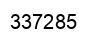 Number 337285 black image