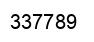 Número 337789 imagen negro