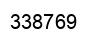 Number 338769 black image