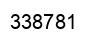 Number 338781 black image