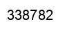 Number 338782 black image