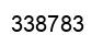 Number 338783 black image