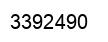 Number 3392490 black image