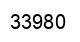 Number 33980 black image