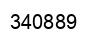 Number 340889 black image