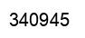 Number 340945 black image