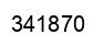 Number 341870 black image