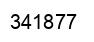 Number 341877 black image