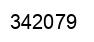 Number 342079 black image
