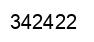Number 342422 black image