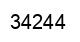 Número 34244 imagen negro