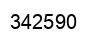 Number 342590 black image