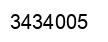 Number 3434005 black image