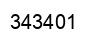 Number 343401 black image