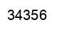 Number 34356 black image