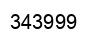 Number 343999 black image