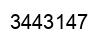 Número 3443147 imagen negro