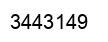 Número 3443149 imagen negro