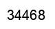 Number 34468 black image