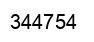 Number 344754 black image