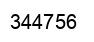 Number 344756 black image