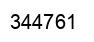 Number 344761 black image