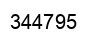 Number 344795 black image