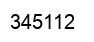 Number 345112 black image