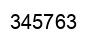 Número 345763 imagen negro