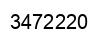 Number 3472220 black image