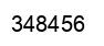 Number 348456 black image