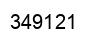 Number 349121 black image
